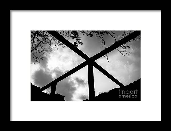 Cross Framed Print featuring the photograph Cross to Bear by Dean Harte