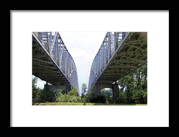 Bridge Framed Print featuring the photograph Crossing Over by Cricket Hackmann