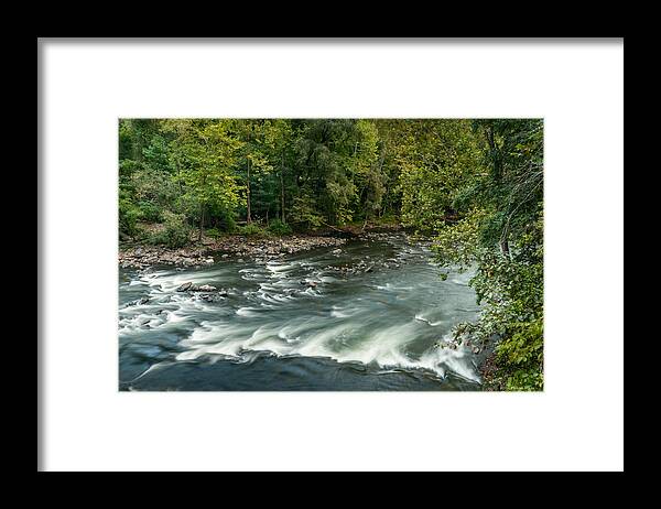 Croton Dam Framed Print featuring the photograph Croton River 2 by Frank Mari