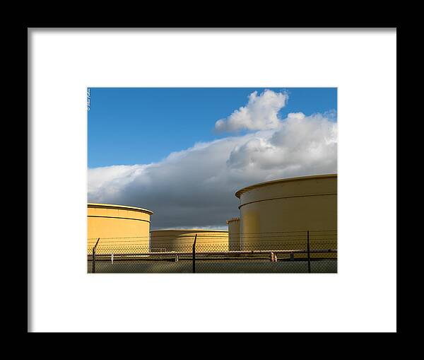 Storage Framed Print featuring the photograph Crude Oil Storage by Alexander Fedin