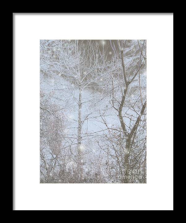 Snow Framed Print featuring the photograph Crystalline Snows by Roxy Riou