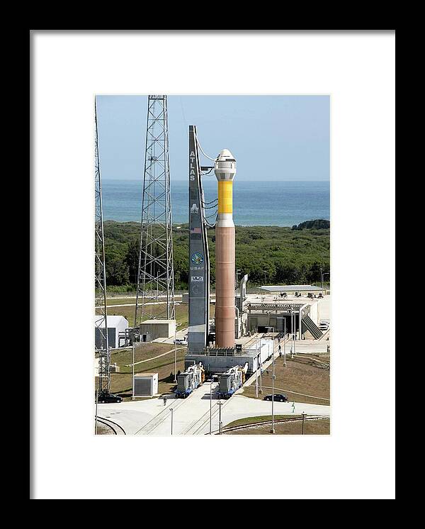 Crew Space Transportation Framed Print featuring the photograph Cst-100 Spacecraft Launch by Nasa/boeing