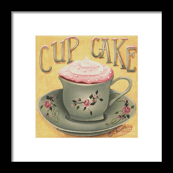 Art Framed Print featuring the painting Cup of Cake by Catherine Holman