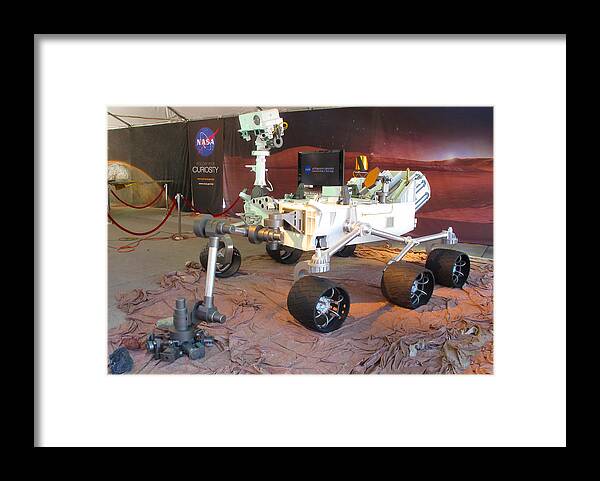 Curiosity Framed Print featuring the photograph NASA's Curiosity Rover - Mars Science Laboratory by Ram Vasudev