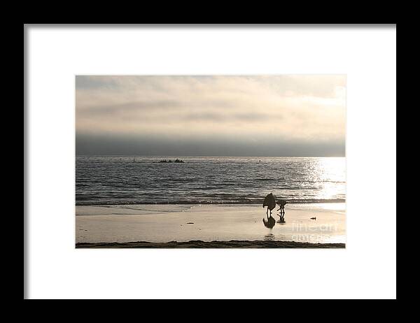 Ian Framed Print featuring the photograph Curious Kids on the Beach by Ian Donley