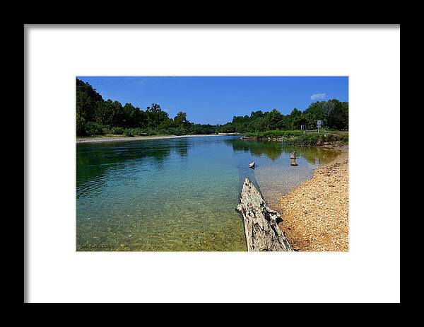 Landscape Framed Print featuring the photograph Current River by Lena Wilhite
