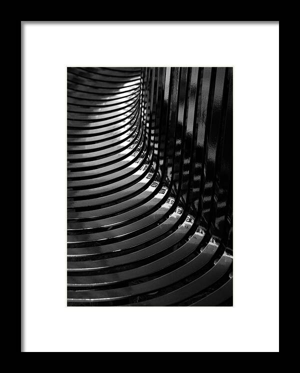 Bench Framed Print featuring the photograph Curved by Wendy Wilton