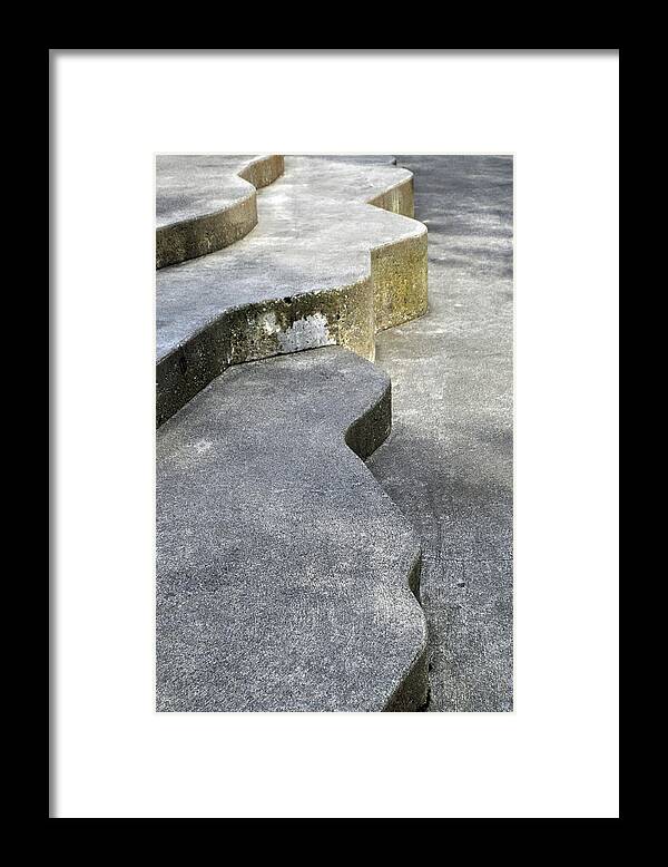 Curvy Steps Framed Print featuring the photograph Curvy Steps by Tikvah's Hope