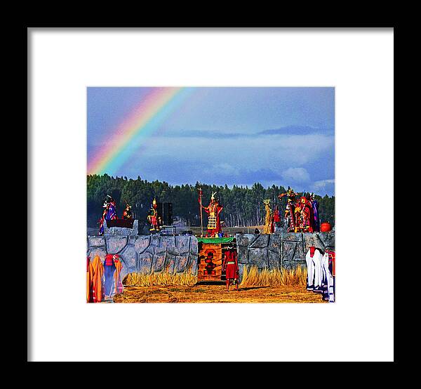 Peru Framed Print featuring the photograph Cusco Festival of the Sun by Rochelle Berman