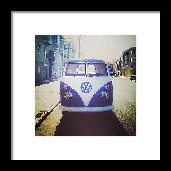  Framed Print featuring the photograph Cutie Pie. 1957 Volkswagen Transporter by Monica Flores