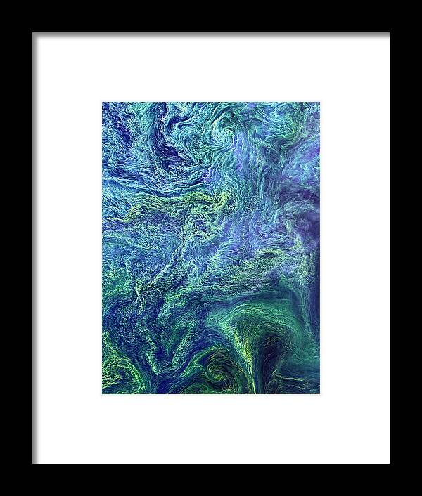 Nobody Framed Print featuring the photograph Cyanobacteria Bloom by Nasa