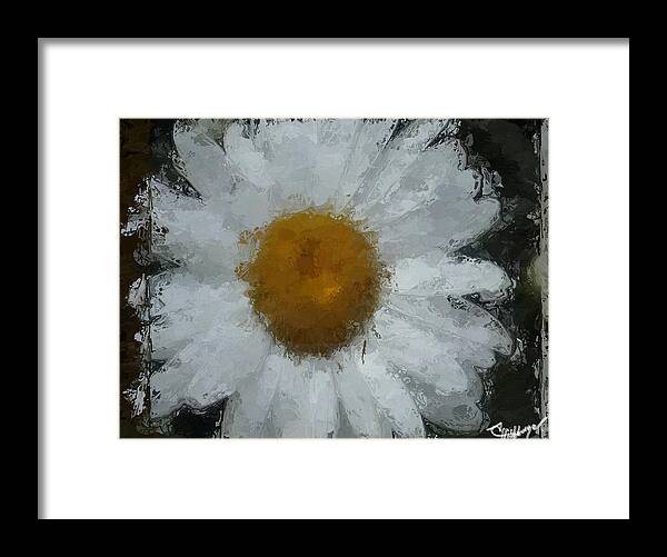 Anthony Fishburne Framed Print featuring the digital art Daisy Delight by Anthony Fishburne