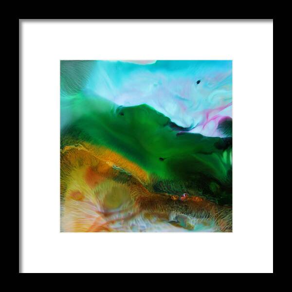 Mountain Framed Print featuring the mixed media Dali's Face Of The Earth by Lucy Matta