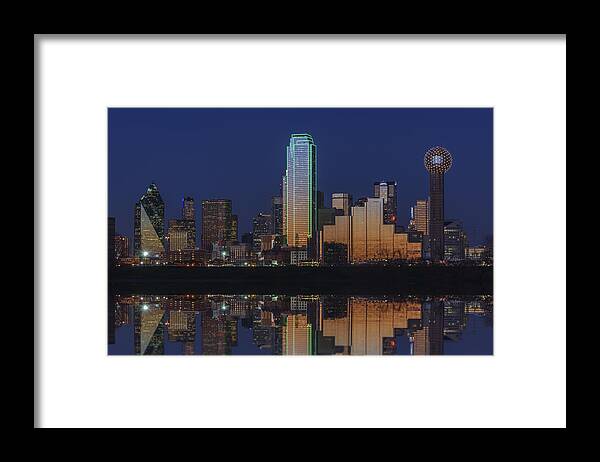 Dallas Framed Print featuring the photograph Dallas Aglow by Rick Berk