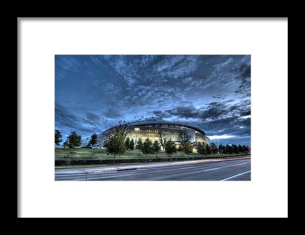 Dallas Cowboys Framed Print featuring the photograph Dallas Cowboys Stadium by Jonathan Davison