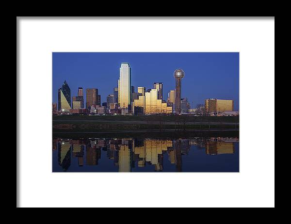 Dallas Framed Print featuring the photograph Dallas Twilight by Rick Berk