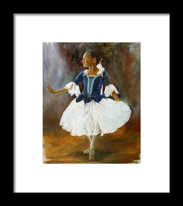 Figurative Framed Print featuring the painting Dance for PaPa by Rick Fitzsimons