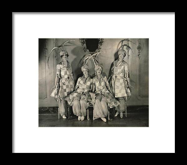 Accessories Framed Print featuring the photograph Dancers In Persian Costumes by Edward Steichen