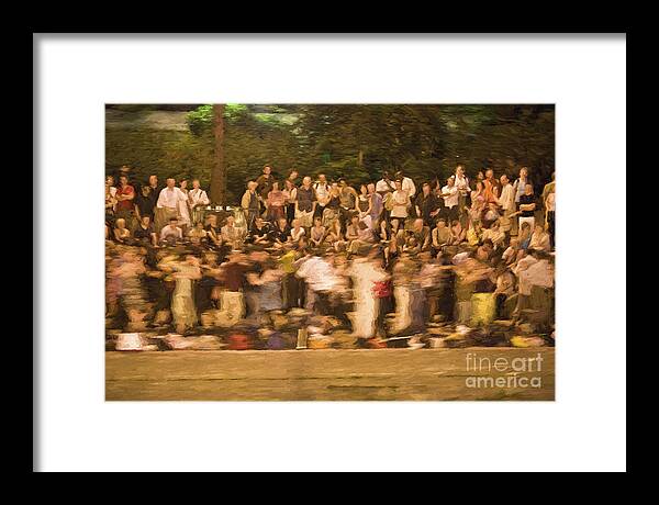Seine Framed Print featuring the photograph Dancers on the banks of Seine by Sheila Smart Fine Art Photography