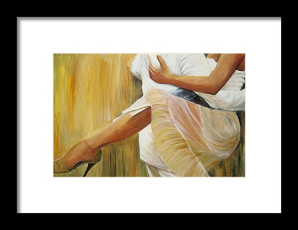 Dancing Legs Framed Print featuring the painting Dancing Legs by Sheri Chakamian