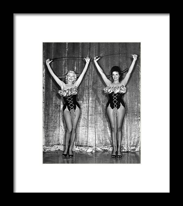 Marilyn Framed Print featuring the photograph Dancing Marilyn Monroe by Retro Images Archive