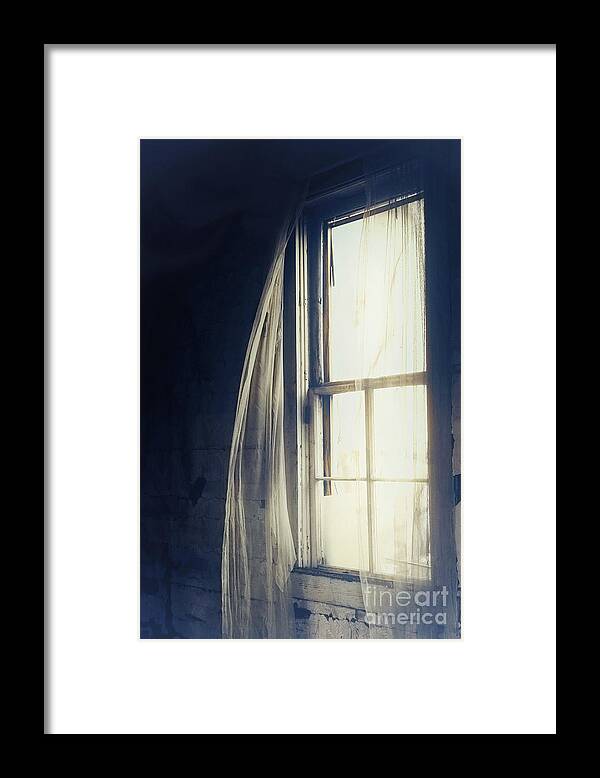 Window Framed Print featuring the photograph Dark Dreams by Trish Mistric