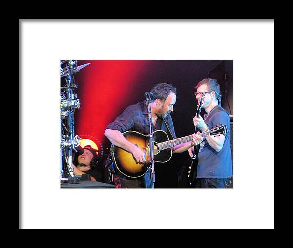 Dave Matthews Framed Print featuring the photograph Dave And Stefan Jam by Aaron Martens