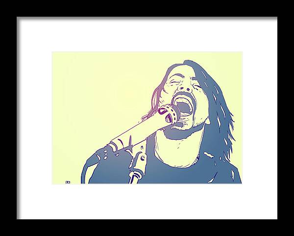 Dave Grohl Framed Print featuring the photograph Dave Grohl by Giuseppe Cristiano
