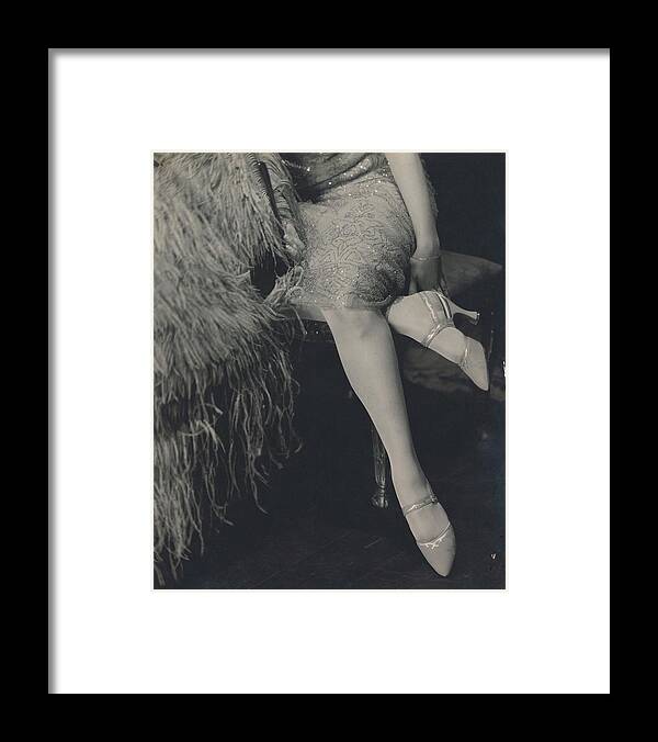 Accessories Framed Print featuring the photograph Davidofa Wearing High Heels By Mrs. Insoll By Bob by Edward Steichen