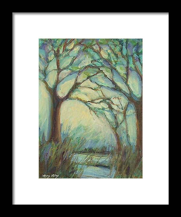 Impressionism Framed Print featuring the painting Dawn by Mary Wolf