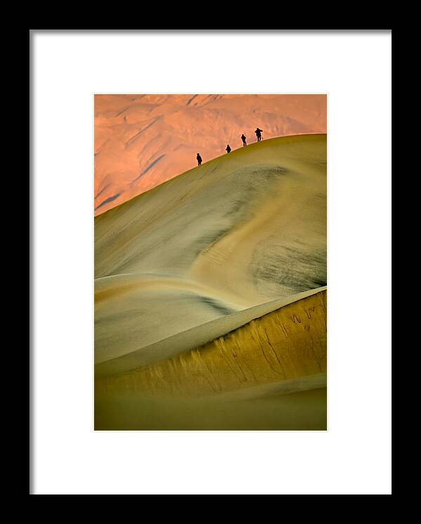 2006 Framed Print featuring the photograph Dawn Viewers at Death Valley by Robert Charity