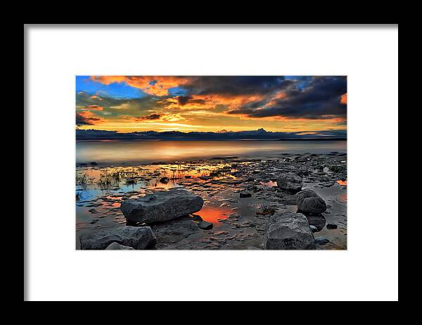 Day Break In Craigleith Framed Print featuring the photograph Daybreak in Craigleith by Andrzej Pradzynski