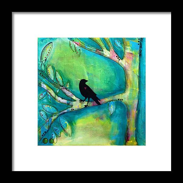Crow Framed Print featuring the photograph Day by Carrie Todd