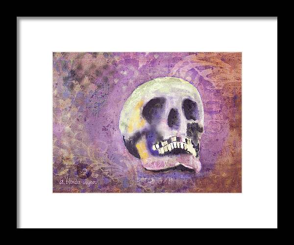 Skull Framed Print featuring the digital art Day Of The Dead by Arline Wagner