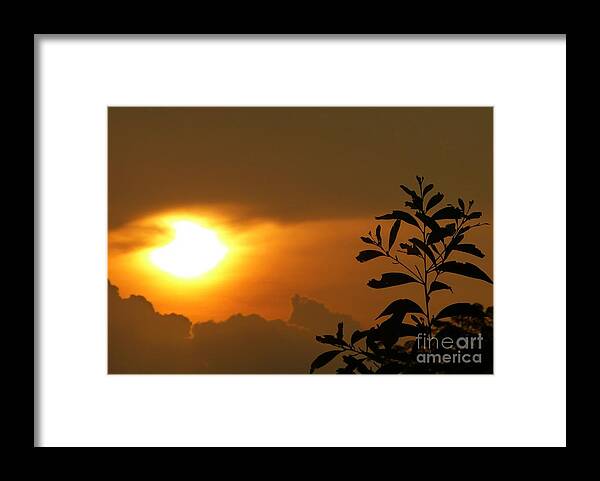 Sunset Framed Print featuring the photograph Day's Done My Sun by Marguerita Tan