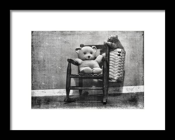 Teddybear Framed Print featuring the photograph Days Of Future Past by Sue Capuano