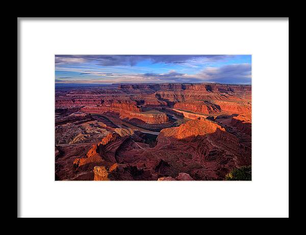 Dead Horse Point Framed Print featuring the photograph Dead Horse Point Sunrise by Greg Norrell