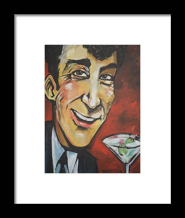 Rat Pack Framed Print featuring the painting Dean Martin by Tim Nyberg