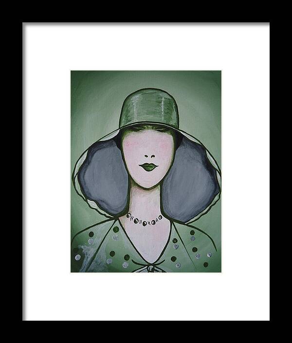 Art Deco Framed Print featuring the painting Deco Chic by Leslie Manley