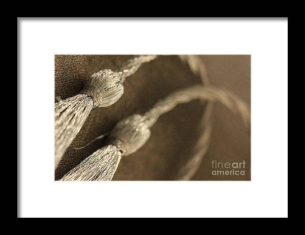  Bind Framed Print featuring the photograph Decorative Tassel by Amanda Mohler
