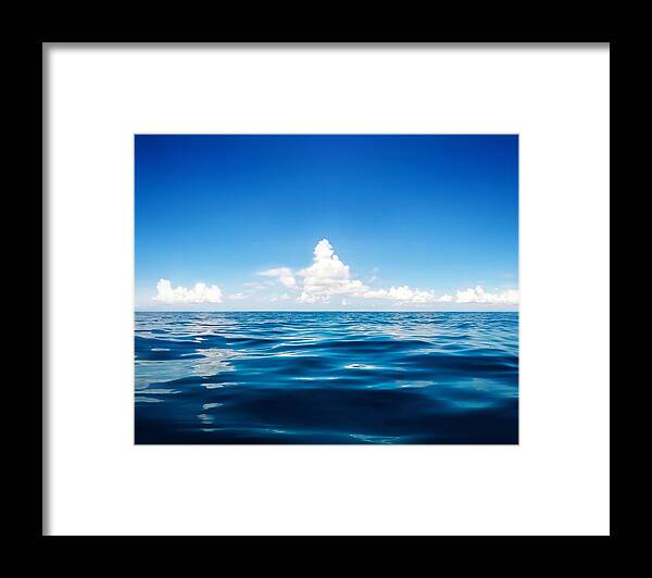 Sea Framed Print featuring the photograph Deep Blue by Nicklas Gustafsson