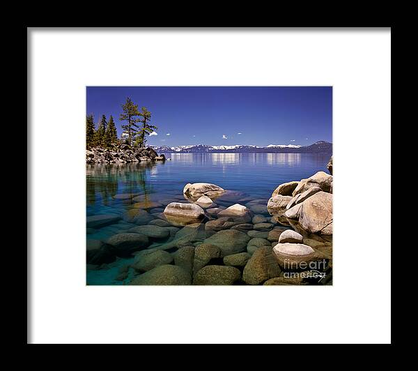 Lake Tahoe Framed Print featuring the photograph Deep Looks by Vance Fox