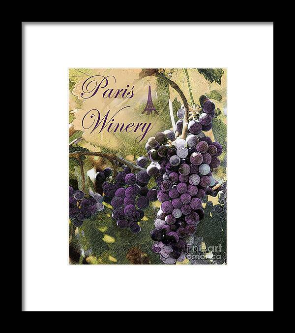 Wine Country Framed Print featuring the photograph Deep Purple by Lee Owenby