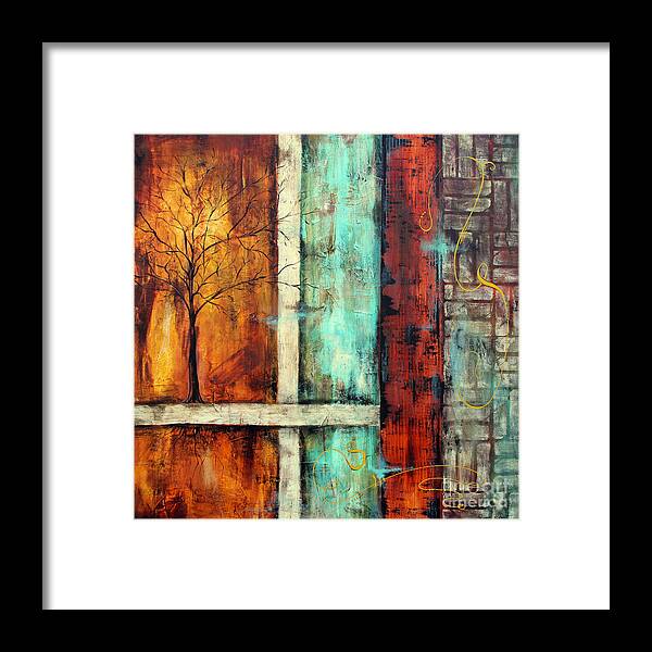 Painting Framed Print featuring the painting Deep Roots-A by Jean Plout