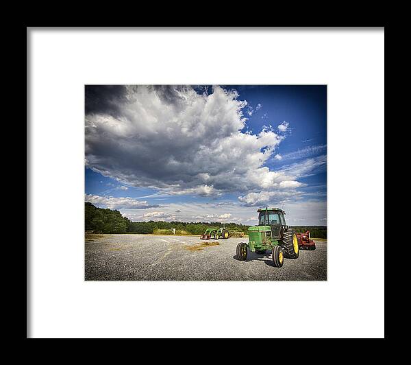 John Deere Framed Print featuring the photograph Deere Country by Alan Raasch