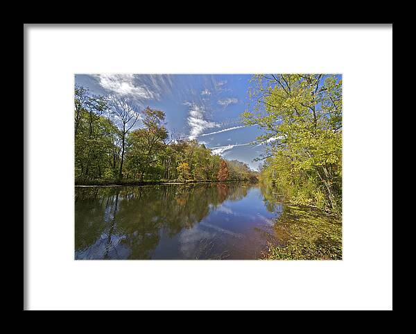 Delaware And Raritan Canal Framed Print featuring the photograph Delaware and Raritan Canal by David Letts