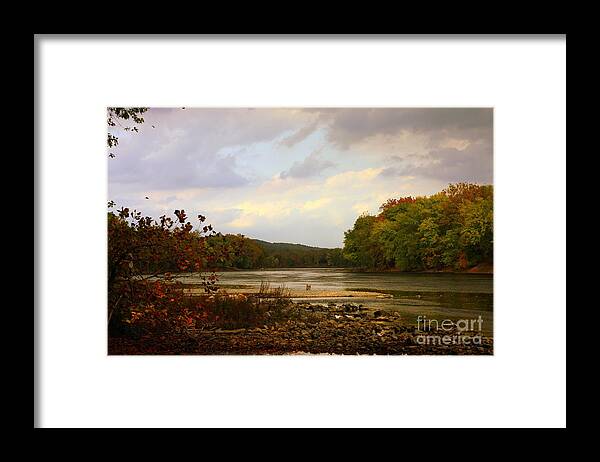 Landscape Framed Print featuring the photograph Delaware River by Marcia Lee Jones