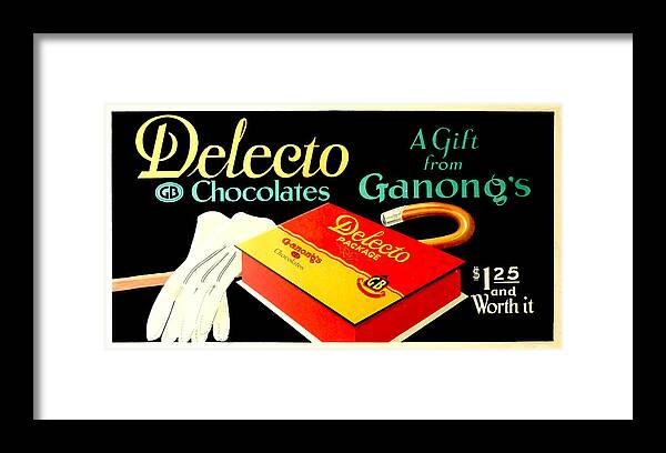 Candy Framed Print featuring the digital art Delecto Chocolates by Woodson Savage