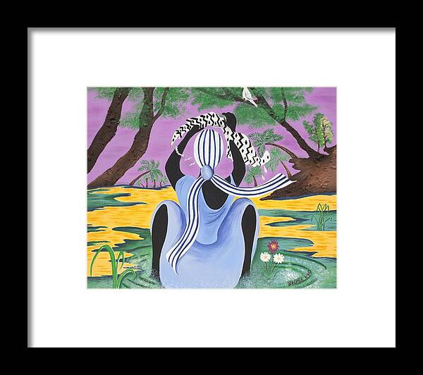 Sabree Framed Print featuring the painting Delicate Cycle by Patricia Sabreee