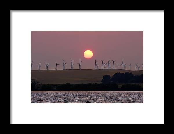Landscape Framed Print featuring the photograph Delta Sunset by Marc Crumpler
